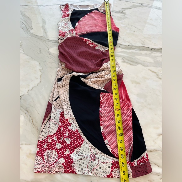 EMILIO PUCCI RED MULTI PRINT DRESS IT 46 / US 12 NWTS! - Picture 12 of 17